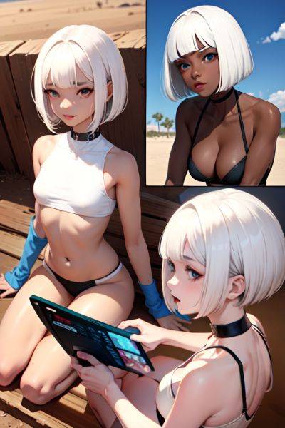 Anime Skinny Small Tits 18 Age Ahegao Face White Hair Bobcut Hair Style Dark Skin Warm Anime Desert Side View Gaming Teacher 3687117754549796438 - AI Hentai - aihentai.co on pornsimulated.com
