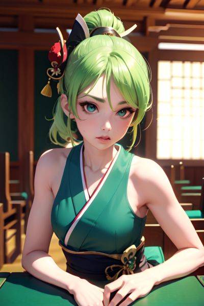 Anime Skinny Small Tits 50s Age Pouting Lips Face Green Hair Ponytail Hair Style Light Skin 3d Church Close Up View Cumshot Geisha 3687210527636184538 - AI Hentai - aihentai.co on pornsimulated.com