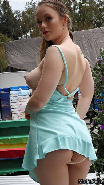 Ponytail topless full shot canadian upskirt big tits bottomless AI porn - made.porn - Canada on pornsimulated.com