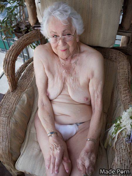 Bikini small tits woman photo white white hair 90 AI porn - made.porn on pornsimulated.com