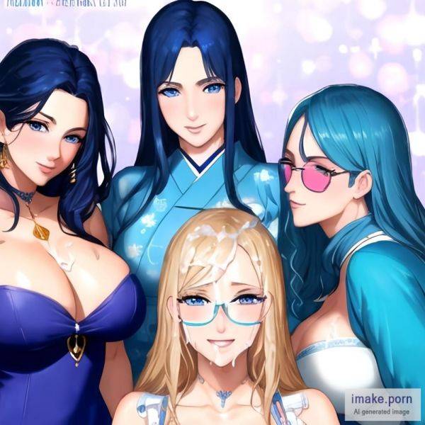 Three Girls, MILF, Hairy Pussy, Blue Eyes, Happy, Party, Facial,... - imake.porn - Japan on pornsimulated.com