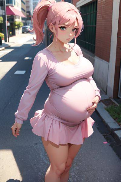 Anime Pregnant Small Tits 80s Age Serious Face Pink Hair Ponytail Hair Style Light Skin Soft + Warm Street Front View Cumshot Mini Skirt 3683499676760186587 - AI Hentai - aihentai.co on pornsimulated.com