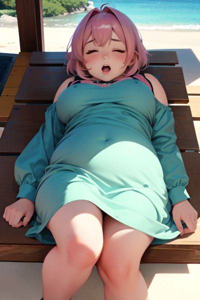 Anime Chubby Small Tits 20s Age Ahegao Face Pink Hair Pixie Hair Style Light Skin Charcoal Lake Front View Sleeping Teacher 3687771021324728585 - AI Hentai - aihentai.co on pornsimulated.com