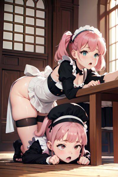 Anime Chubby Small Tits 60s Age Shocked Face Pink Hair Pigtails Hair Style Dark Skin Black And White Church Front View Bending Over Maid 3689336538396486032 - AI Hentai - aihentai.co on pornsimulated.com
