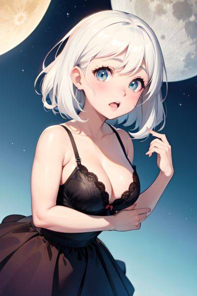 Anime Chubby Small Tits 50s Age Shocked Face White Hair Slicked Hair Style Light Skin Illustration Moon Close Up View T Pose Bra 3689634179788438081 - AI Hentai - aihentai.co on pornsimulated.com