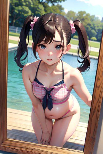 Anime Pregnant Small Tits 20s Age Pouting Lips Face Brunette Pigtails Hair Style Light Skin Mirror Selfie Lake Close Up View Bending Over Schoolgirl 3689924090084237545 - AI Hentai - aihentai.co on pornsimulated.com