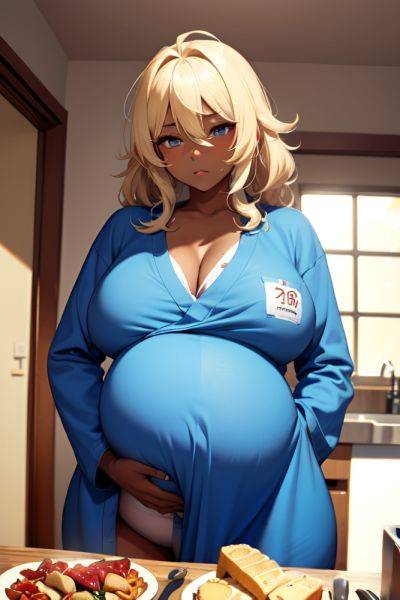 Anime Pregnant Huge Boobs 18 Age Sad Face Blonde Messy Hair Style Dark Skin Warm Anime Prison Front View Eating Bathrobe 3690032320495199182 - AI Hentai - aihentai.co on pornsimulated.com