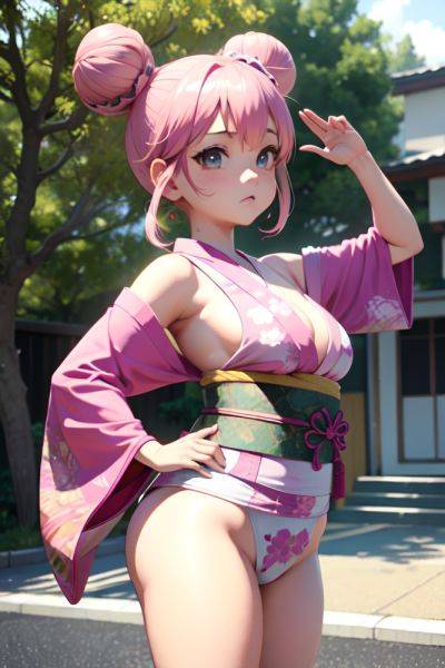 Anime Chubby Small Tits 80s Age Serious Face Pink Hair Hair Bun Hair Style Light Skin 3d Stage Front View Yoga Kimono 3690024592148448105 - AI Hentai - aihentai.co on pornsimulated.com
