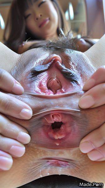 Spreading legs anal gape smile photo spreading pussy lips woman close up AI porn - made.porn on pornsimulated.com