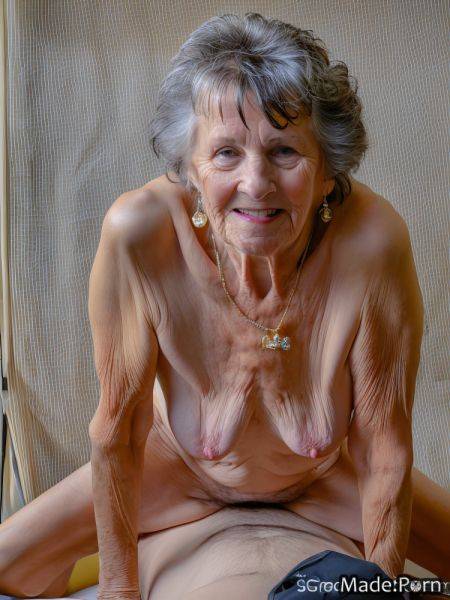 Saggy tits white 90 spreading legs woman photo evening AI porn - made.porn on pornsimulated.com