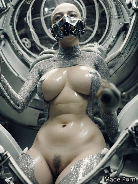 Spreading pussy lips silver silver alien planet suspender belt oiled body bodysuit AI porn - made.porn on pornsimulated.com