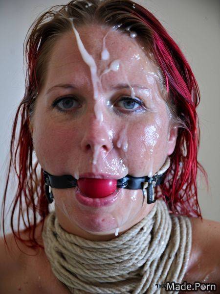 Bukkake portrait facial blue ashamed collar czech AI porn - made.porn - Czech Republic on pornsimulated.com