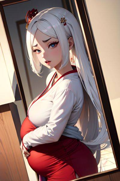 Anime Pregnant Small Tits 70s Age Ahegao Face White Hair Slicked Hair Style Light Skin Mirror Selfie Desert Close Up View Gaming Geisha 3687937236517974867 - AI Hentai - aihentai.co on pornsimulated.com