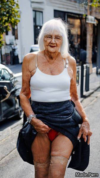 Street strappy heels daytime long hair slutty bangs hair woman AI porn - made.porn on pornsimulated.com