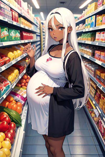 Anime Pregnant Small Tits 60s Age Shocked Face White Hair Straight Hair Style Dark Skin Skin Detail (beta) Grocery Front View T Pose Fishnet 3691300197603722987 - AI Hentai - aihentai.co on pornsimulated.com