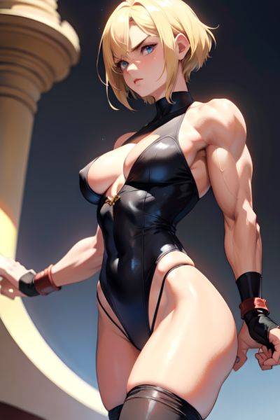 Anime Muscular Small Tits 20s Age Serious Face Blonde Pixie Hair Style Light Skin Film Photo Prison Close Up View Jumping Stockings 3691489605663049395 - AI Hentai - aihentai.co on pornsimulated.com
