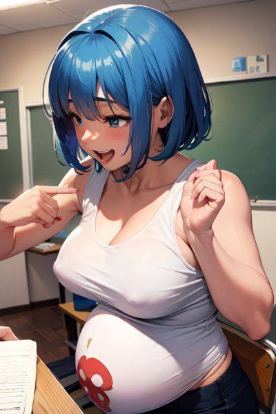 Anime Pregnant Small Tits 40s Age Laughing Face Blue Hair Bangs Hair Style Dark Skin Warm Anime Snow Front View Working Out Teacher 3691497336432581470 - AI Hentai - aihentai.co on pornsimulated.com
