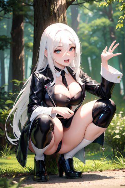 Anime Busty Small Tits 40s Age Ahegao Face White Hair Straight Hair Style Light Skin Comic Forest Front View Squatting Latex 3691613297955958336 - AI Hentai - aihentai.co on pornsimulated.com