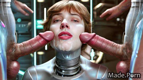 Veiny dick blowjob cyborg 20 big cock robot big balls AI porn - made.porn on pornsimulated.com