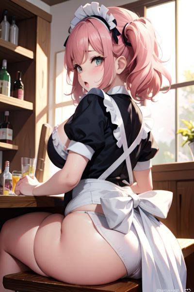 Anime Chubby Small Tits 40s Age Shocked Face Pink Hair Messy Hair Style Light Skin Vintage Bar Back View Spreading Legs Maid 3691744726103762568 - AI Hentai - aihentai.co on pornsimulated.com