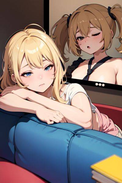 Anime Chubby Small Tits 20s Age Ahegao Face Blonde Messy Hair Style Dark Skin Film Photo Couch Close Up View Sleeping Teacher 3691740861080185015 - AI Hentai - aihentai.co on pornsimulated.com