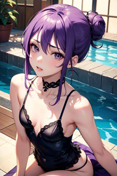 Anime Skinny Small Tits 30s Age Sad Face Purple Hair Hair Bun Hair Style Light Skin Dark Fantasy Pool Front View Straddling Maid 3691860690840297549 - AI Hentai - aihentai.co on pornsimulated.com