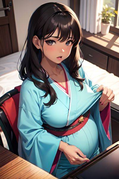 Anime Pregnant Small Tits 70s Age Shocked Face Brunette Bangs Hair Style Dark Skin Charcoal Party Close Up View Gaming Kimono 3692212445881732484 - AI Hentai - aihentai.co on pornsimulated.com