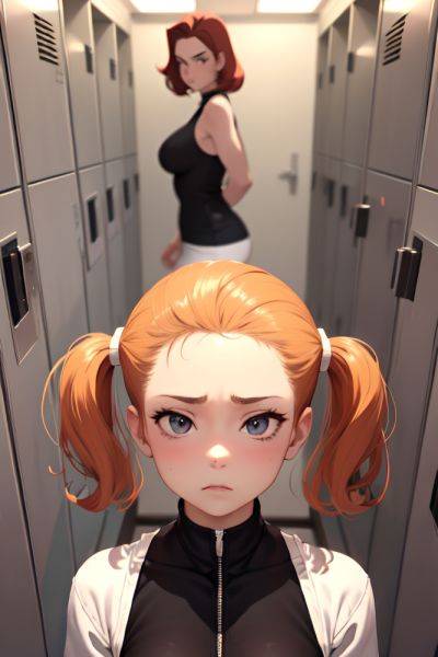 Anime Busty Small Tits 50s Age Sad Face Ginger Slicked Hair Style Light Skin 3d Locker Room Close Up View Plank Goth 3692359333764438261 - AI Hentai - aihentai.co on pornsimulated.com