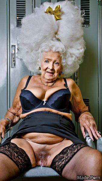 Sitting slutty long hair woman jewelry 90 bows AI porn - made.porn on pornsimulated.com