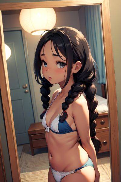 Anime Chubby Small Tits 40s Age Seductive Face Brunette Braided Hair Style Dark Skin Mirror Selfie Moon Side View Sleeping Bikini 3688037738796891649 - AI Hentai - aihentai.co on pornsimulated.com