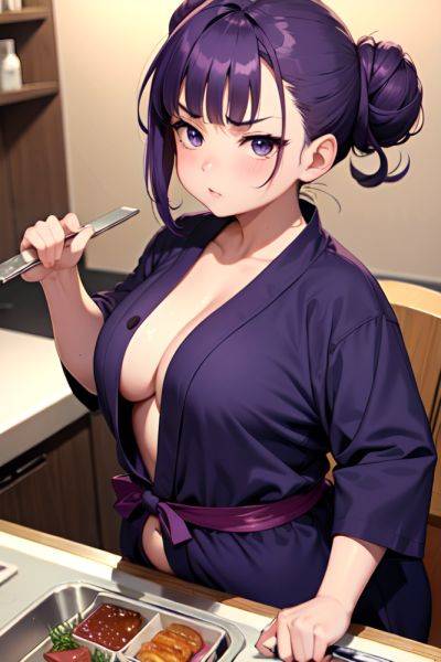 Anime Chubby Small Tits 30s Age Angry Face Purple Hair Hair Bun Hair Style Dark Skin Soft Anime Casino Close Up View Cooking Bathrobe 3688080258930609809 - AI Hentai - aihentai.co on pornsimulated.com