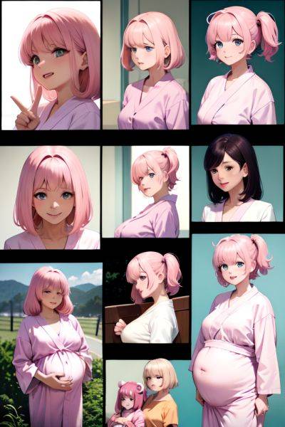Anime Pregnant Small Tits 80s Age Happy Face Pink Hair Bangs Hair Style Light Skin Soft Anime Church Side View Plank Bathrobe 3688466807680733720 - AI Hentai - aihentai.co on pornsimulated.com
