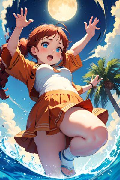 Anime Chubby Small Tits 70s Age Shocked Face Ginger Braided Hair Style Light Skin Dark Fantasy Moon Front View Jumping Teacher 3688528655210575989 - AI Hentai - aihentai.co on pornsimulated.com