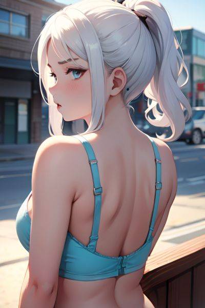 Anime Chubby Small Tits 18 Age Serious Face White Hair Slicked Hair Style Light Skin Watercolor Street Back View Plank Bra 3689278556492193430 - AI Hentai - aihentai.co on pornsimulated.com