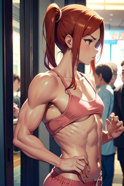 Anime Muscular Small Tits 50s Age Serious Face Ginger Pigtails Hair Style Dark Skin Soft + Warm Mall Side View On Back Pajamas 3696062456079912075 - AI Hentai - aihentai.co on pornsimulated.com