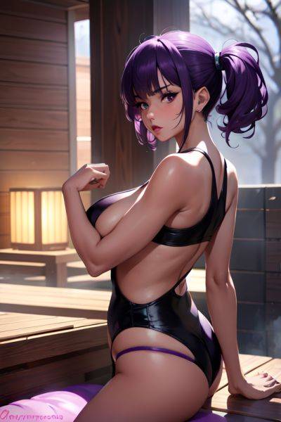 Anime Skinny Huge Boobs 50s Age Pouting Lips Face Purple Hair Bangs Hair Style Dark Skin Cyberpunk Sauna Side View Jumping Schoolgirl 3696128169080014638 - AI Hentai - aihentai.co on pornsimulated.com