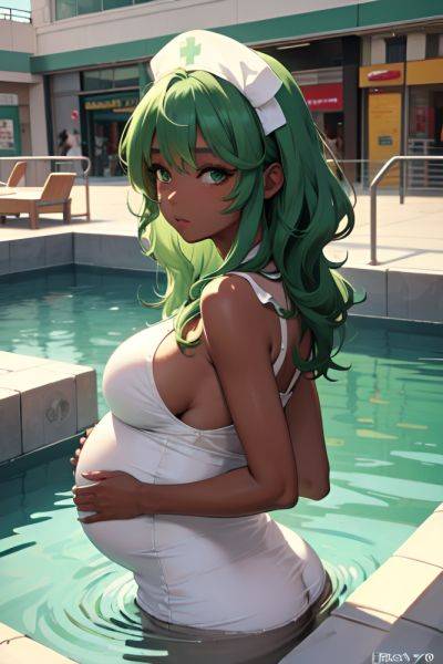 Anime Pregnant Small Tits 60s Age Seductive Face Green Hair Messy Hair Style Dark Skin Vintage Mall Back View Bathing Nurse 3696677065904435081 - AI Hentai - aihentai.co on pornsimulated.com