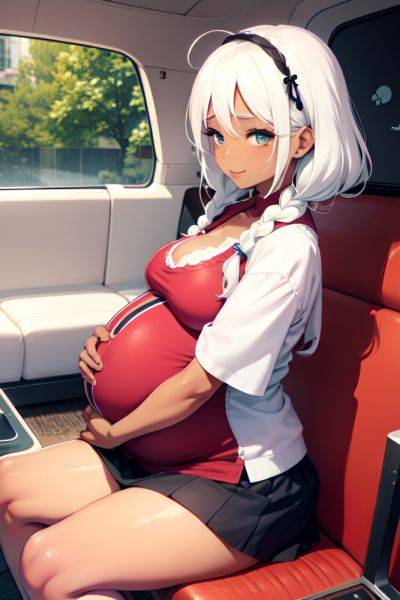 Anime Pregnant Small Tits 70s Age Happy Face White Hair Braided Hair Style Dark Skin Skin Detail (beta) Couch Side View Cooking Mini Skirt 3696789164705436381 - AI Hentai - aihentai.co on pornsimulated.com