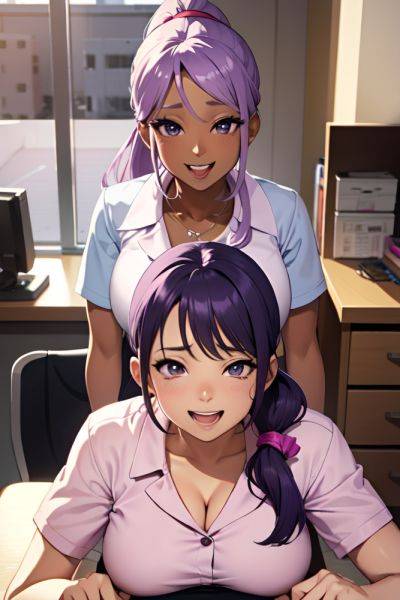 Anime Pregnant Small Tits 70s Age Laughing Face Purple Hair Ponytail Hair Style Dark Skin Soft + Warm Office Front View Straddling Nurse 3697036554669641723 - AI Hentai - aihentai.co on pornsimulated.com