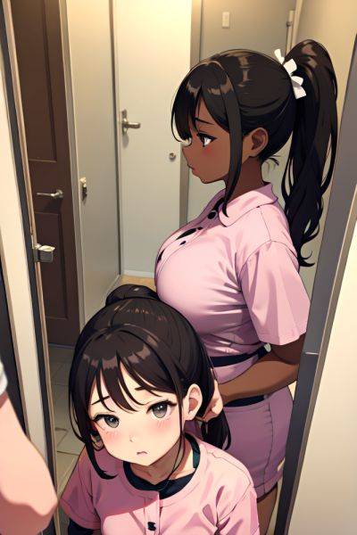 Anime Chubby Small Tits 30s Age Shocked Face Brunette Ponytail Hair Style Dark Skin Mirror Selfie Mall Side View Sleeping Nurse 3697388313577895186 - AI Hentai - aihentai.co on pornsimulated.com