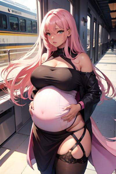 Anime Pregnant Huge Boobs 20s Age Sad Face Pink Hair Straight Hair Style Dark Skin Dark Fantasy Train Side View Cumshot Fishnet 3697457892073142268 - AI Hentai - aihentai.co on pornsimulated.com