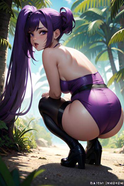 Anime Pregnant Small Tits 30s Age Ahegao Face Purple Hair Straight Hair Style Dark Skin Cyberpunk Jungle Back View Squatting Stockings 3697573856166417642 - AI Hentai - aihentai.co on pornsimulated.com
