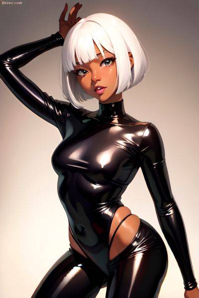Anime Skinny Small Tits 60s Age Ahegao Face White Hair Bobcut Hair Style Dark Skin Warm Anime Stage Front View Straddling Latex 3697612510447193828 - AI Hentai - aihentai.co on pornsimulated.com