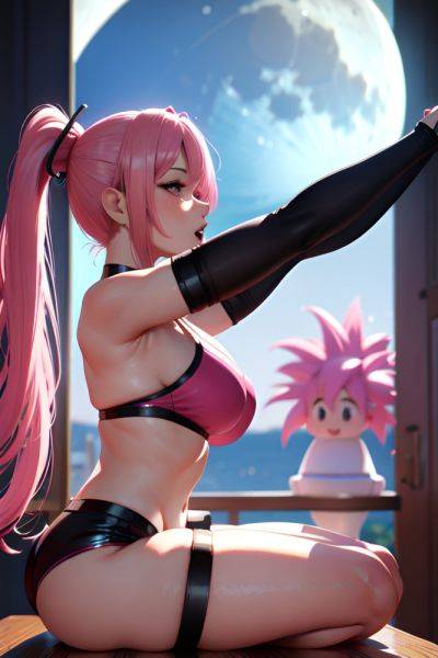Anime Busty Small Tits 60s Age Ahegao Face Pink Hair Ponytail Hair Style Light Skin 3d Moon Side View Yoga Stockings 3697705282174334272 - AI Hentai - aihentai.co on pornsimulated.com