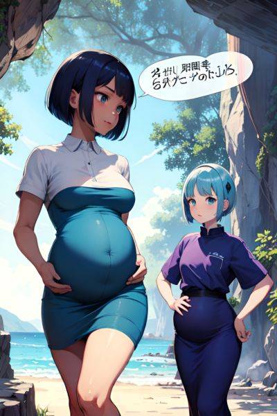 Anime Pregnant Small Tits 30s Age Shocked Face Blue Hair Bobcut Hair Style Dark Skin Comic Cave Front View T Pose Nurse 3697948806821703222 - AI Hentai - aihentai.co on pornsimulated.com