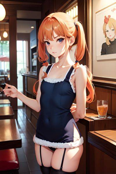 Anime Skinny Small Tits 70s Age Serious Face Ginger Pigtails Hair Style Light Skin Soft + Warm Restaurant Front View Bathing Stockings 3697983595624185336 - AI Hentai - aihentai.co on pornsimulated.com
