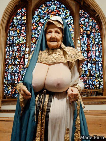 Nun gigantic boobs flashing tits church 80 big hips thick thighs AI porn - made.porn on pornsimulated.com