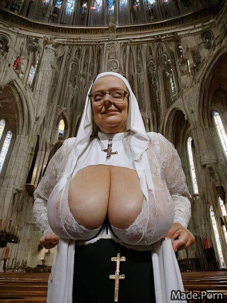 Church hairy woman made flashing tits thick thighs big hips AI porn - made.porn on pornsimulated.com