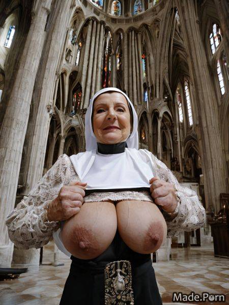 Ssbbw flashing tits woman big hips church nun gigantic boobs AI porn - made.porn on pornsimulated.com