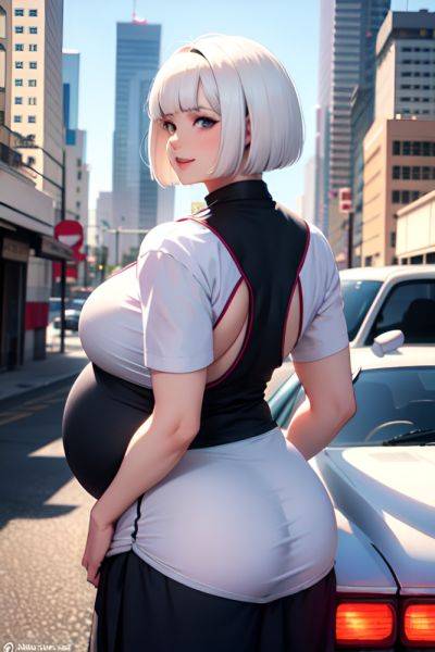 Anime Pregnant Huge Boobs 80s Age Happy Face White Hair Bobcut Hair Style Light Skin Cyberpunk Car Back View On Back Schoolgirl 3698242582579103550 - AI Hentai - aihentai.co on pornsimulated.com